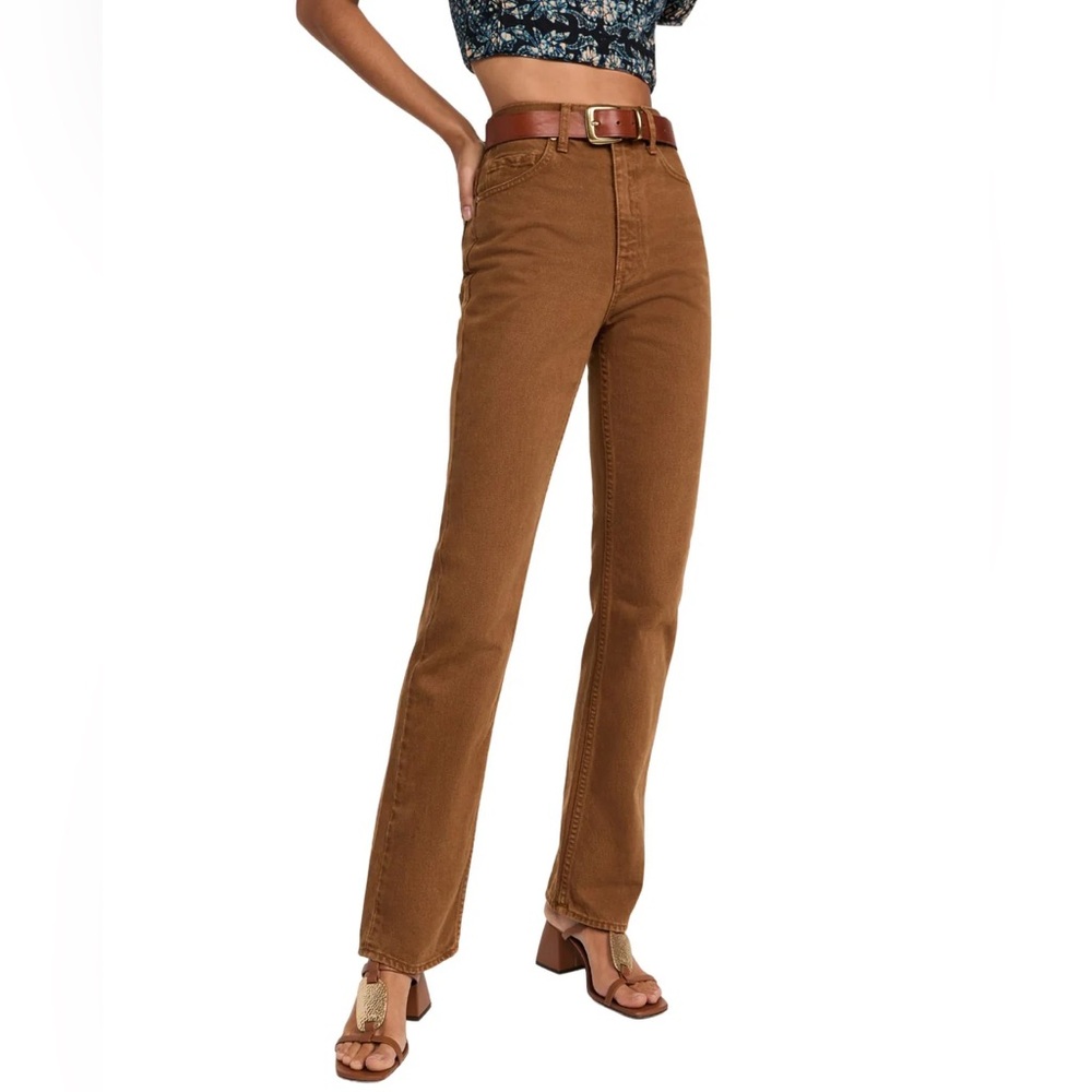 Ulla Johnson The Agnes Denim Jeans in Umber EUC